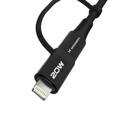 4. Wozinsky WNBAA 4in1 Kabel 2x USB-C 1x USB-A 1x Lightning 60W 1 m - Schwarz