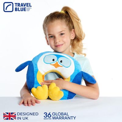 6. TRAVEL BLUE KINDER-REISEKISSEN PINGUIN PUFFY