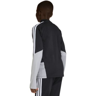 6. adidas Tiro 26 Wettkampf-Trainingsshirt für Kinder, Schwarz und Grau KA7572