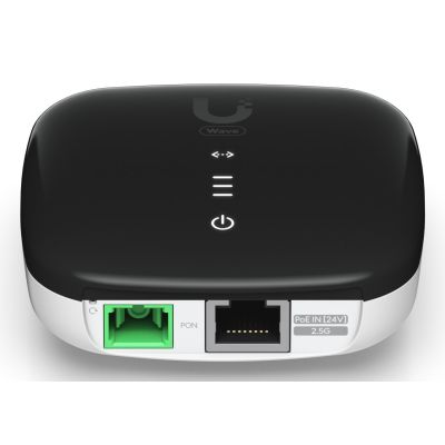 5. Ubiquiti WaveFiber ONU Netzwerk-Konverter 2488 Mbit/s 1490 nm Schwarz, Weiß