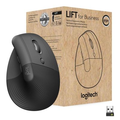 22. Logitech Lift Vertikale Business Schwarze Maus