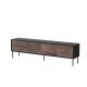 4D CORTINA TV-Schrank 200x40x55 schwarz/walnuss
