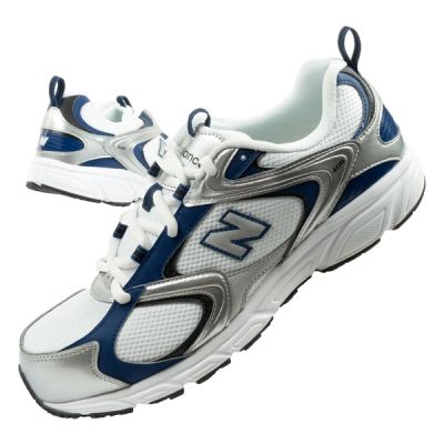 New Balance 408 Herren-Sportschuhe, Sneaker, modisch und bequem, weiß/silber