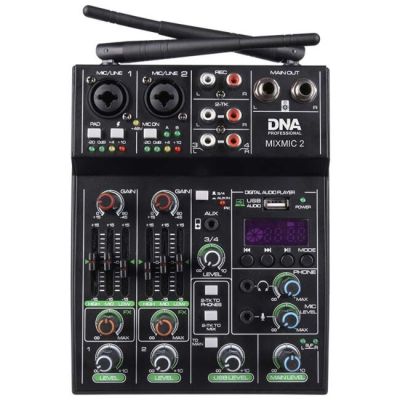 6. DNA MIXMIC 2 - Set (USB-Audiomixer + 2 drahtlose Mikrofone)