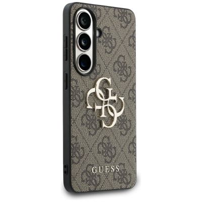 4. Guess 4G Big Metal Logo Hülle für Samsung Galaxy S26 - Braun