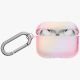 2. Uniq Iridescia Hängehülle für AirPods Pro 3 – Transparentes Rosa
