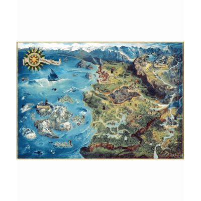2. Puzzle Good Loot: The Witcher – Karte der Nördlichen Königreiche, 1000 Teile