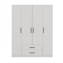 ROMANA KLEIDERSCHRANK 160X205 WEISS OHNE SPIEGEL