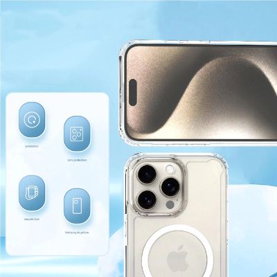 5. Clear Corner Case MagSafe für iPhone 16 Plus – transparent