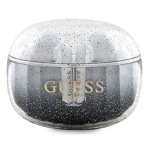 Guess Glitter Gradient TWS Bluetooth-Kopfhörer mit Dockingstation – Schwarz