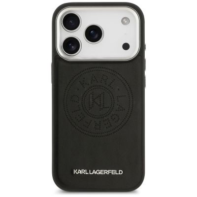 3. Karl Lagerfeld Point & Metal Logo MagSafe Hülle für iPhone 17 Pro - Schwarz