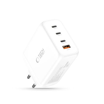 2. Tech-Protect NC200W-GaN 4-Port 200W Wandladegerät – Weiß