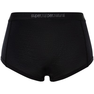 3. Damen-Thermo-Unterhosen Super.natural Tundra175 Hipster 2Pack – jet black/jet black, Größe: S