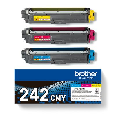 4. Brother TN-242CMY Tonerkartusche, 1 Stück, Original Cyan, Magenta, Gelb
