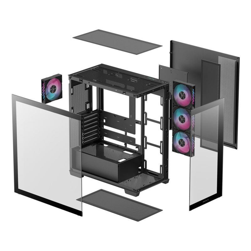 27. DeepCool CG580 4F R-CG580-BKADA4-G-1 Midi-Tower-Gehäuse Schwarz