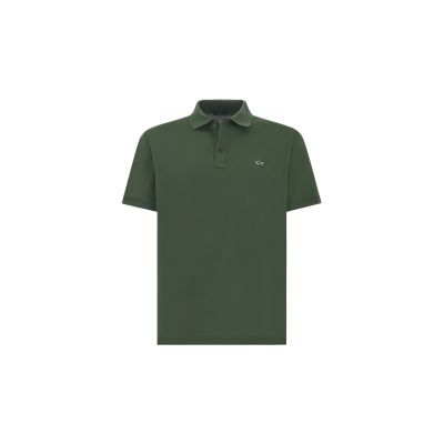 8. Paul&Shark Herren-Poloshirt, olivgrüne Baumwolle, 99311001-89 – klassisch, sportlich elegant