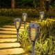 5. Taschenlampe mit tanzenden Flammen, 12 LED SMD, 7,5 x 7,5 x 46,5 cm, Grau – 12 Stück