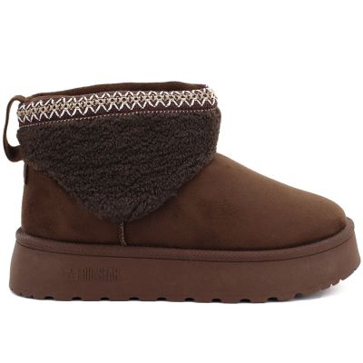 2. Big Star braune wasserdichte Plateau-Schneestiefel UU274171