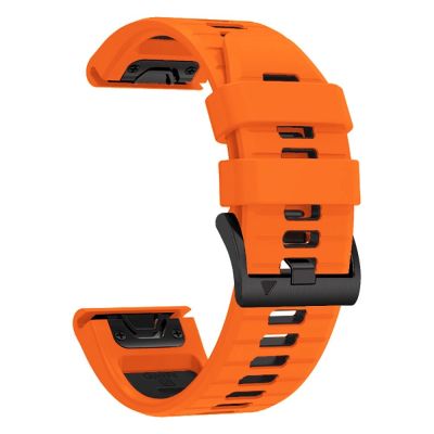 2. Tech-Protect IconBand Pro Armband für Garmin Fenix ​​​​3 / 5X / 3HR / 5X Plus / 6X / 6X Pro / 7X – Orange & Schwarz