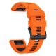 2. Tech-Protect IconBand Pro Armband für Garmin Fenix ​​​​3 / 5X / 3HR / 5X Plus / 6X / 6X Pro / 7X – Orange & Schwarz