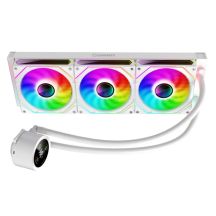 GameMax ICEBURG 360 DIGITAL WH Computer-Kühlsystem Prozessor All-in-One Flüssigkeitskühler 12 cm Weiß 1 Stück.