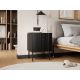 3. Nachttisch 2-teilig ISLA 44,5 x 40 x 59 mm, schwarz matt