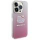4. Hello Kitty IML Gradient Electrop Kitty Head Hülle für iPhone 15 Pro Max – Rosa