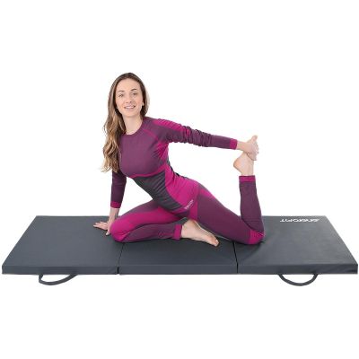 2. Faltbare Gymnastikmatratze 180x60x5CM Grau Enero Fit