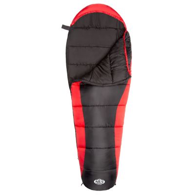 15. NILS CAMP NC2012 Schlafsack schwarz und rot
