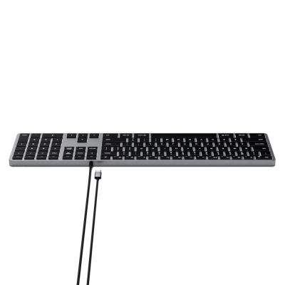 5. Satechi Slim W3 Tastatur mit Ziffernblock, USB-C (Space Grau), US-Version