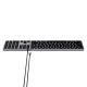 5. Satechi Slim W3 Tastatur mit Ziffernblock, USB-C (Space Grau), US-Version
