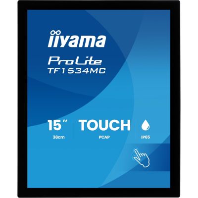 2. iiyama ProLite TF1534MC-B8X Computermonitor 38,1 cm (15") 1024 x 768 px XGA LED-Touchscreen Schwarz