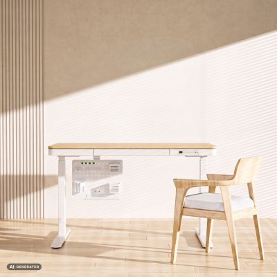 9. Activejet APB-002W Schreibtisch-Organizer. Drehbare Lochplatte. Grau und weiß.