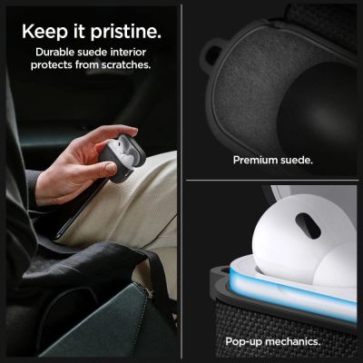 10. Spigen Urban Fit Hülle für Apple AirPods Pro 1/2 – Schwarz