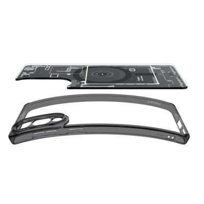 6. Spigen Ultra Hybrid Mag Case mit MagSafe für Samsung Galaxy S25 Edge mit Print - Schwarz