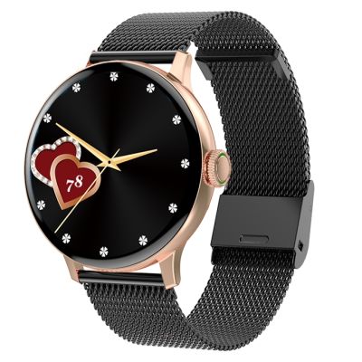 17. GIEWONT Damen-Smartwatch Roségold Schwarz GW330-4