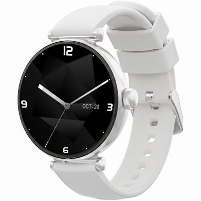 2. Smartwatch Gravity Silber Weiß 2 Armbänder GT26-8