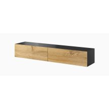 TV-Schrank VIGO '180' 30/180/40 schwarz/wotan Eiche