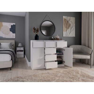 9. MALWA 2W6S SCHUBLADENKOMMODE WEISS