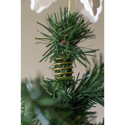 8. Weihnachtsbaumspitze Stern 30 cm Papier Silber