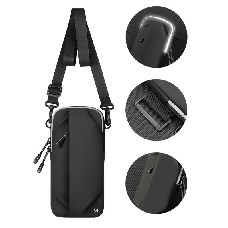 5. Wozinsky WSDB-B Armband-Handytasche zum Laufen – schwarz
