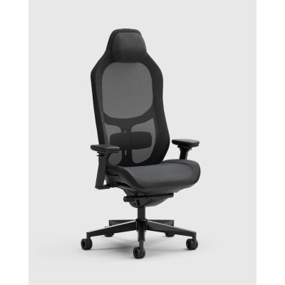 3. Fractal Design Refine 2 Mesh Dark Gaming-Stuhl, gepolsterter Sitz, Schwarz