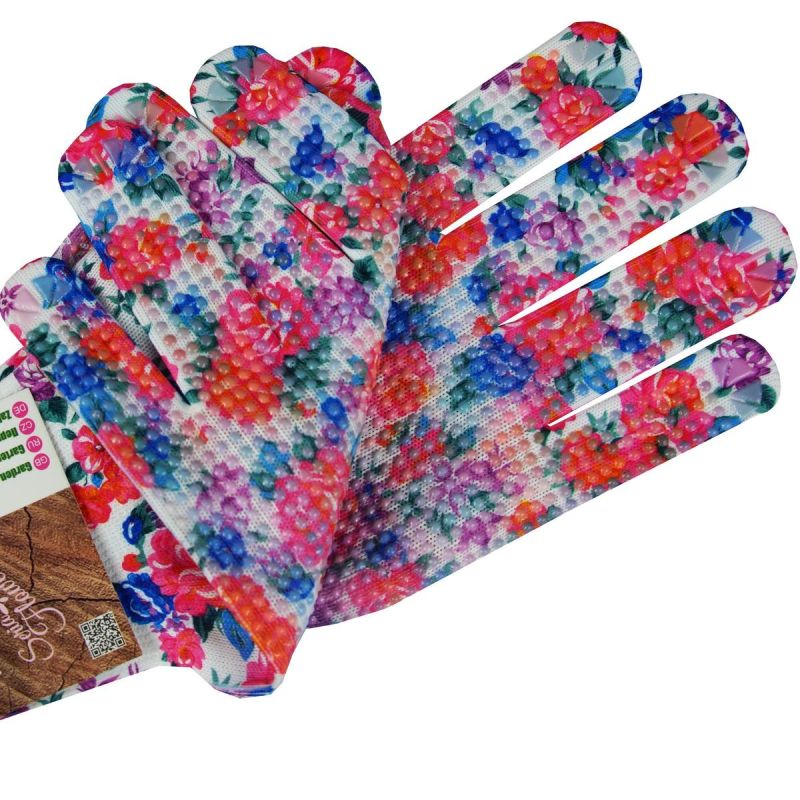 7. Blumen-Gartenhandschuhe Größe 6/XS