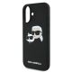 6. Karl Lagerfeld Silikonhülle mit Nabble-Kopf-Print und MagSafe-Design für iPhone 16 – Schwarz