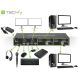12. TECHLY KVM-Switch DisplayPort/USB 2x1 Dual HE