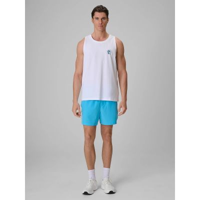 3. Ärmelloses Herren-T-Shirt mit Aufdruck, reguläre Passform, 4F 4FRSS26TSLEM366-10S