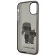 7. Karl Lagerfeld KLHCN61HNKCTGK iPhone 11 / Xr 6.1" schwarz/schwarz Hardcase Gliter Karl&Choupette