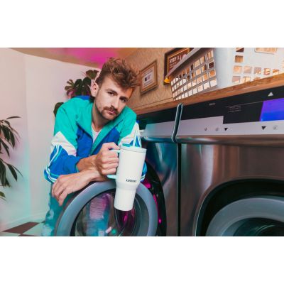 20. Kambukka Rio Thermobecher 950ml Frosty Coconut mit Teleskopstrohhalm