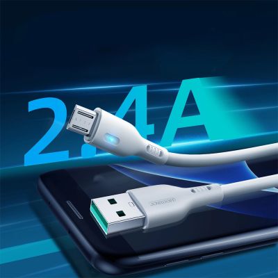 2. Joyroom Premium Series A13 USB-A / Micro-USB 2,4A-Kabel 2 m – weiß