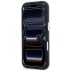 6. Karl Lagerfeld Saffiano Karl&Choupette Heads Pins Strap Logo Case für iPhone 18 Pro / 17 Pro - Schwarz